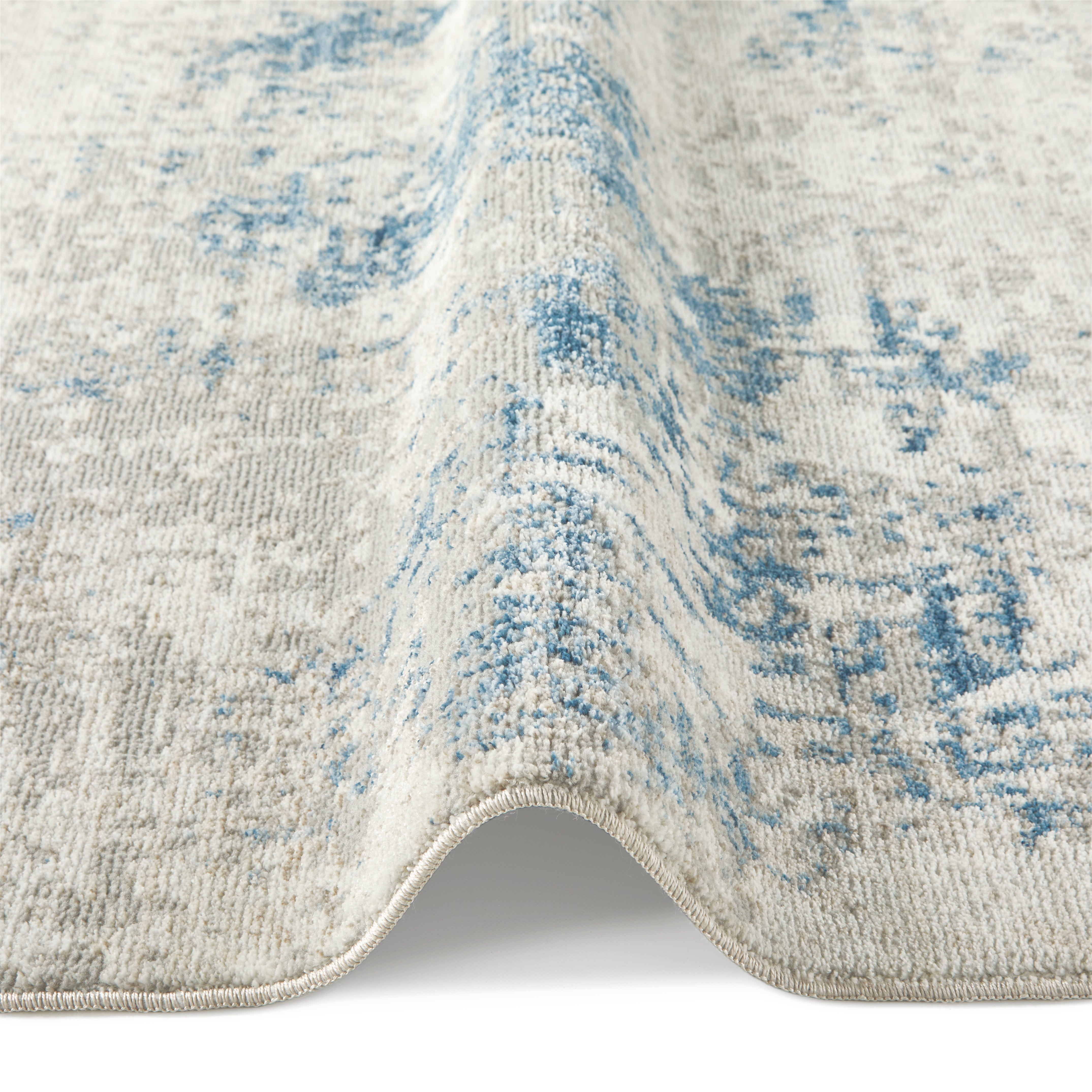 Concept Looms Rossa ROS03 Ivory/Blue Large Rectangle Rug